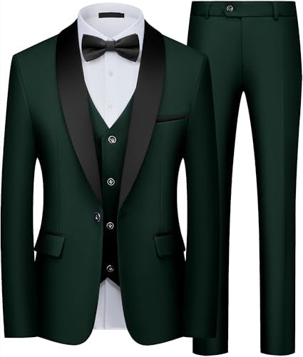 Men's 3-piece Tuxedo With Shawl Collar And Slim Fit – An Elegant Suit For Weddings, Evening Events, And Formal Occasions
