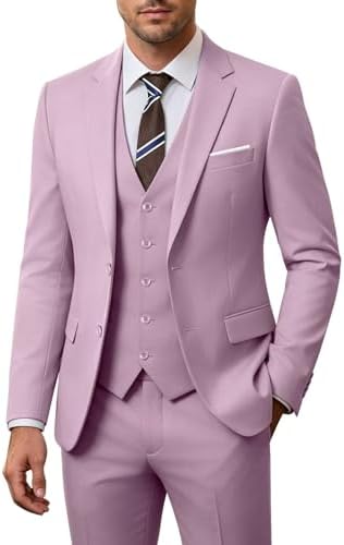 Men's 3-piece Wedding Suit With A Slim Fit And A 2-button Jacket – An Elegant Suit For Weddings, Parties, And Formal Occasions