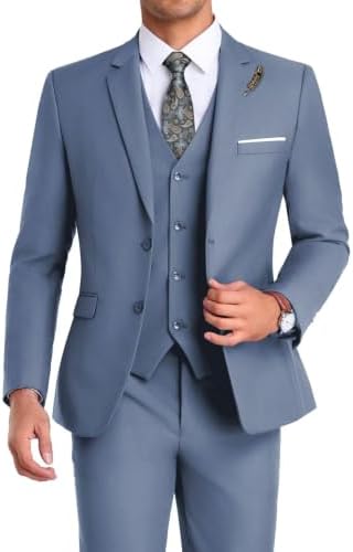 Men's Formal 3-piece Suit With An Elegant, Tailored Fit – A Stylish Suit Set For Weddings, Business, And Formal Occasions