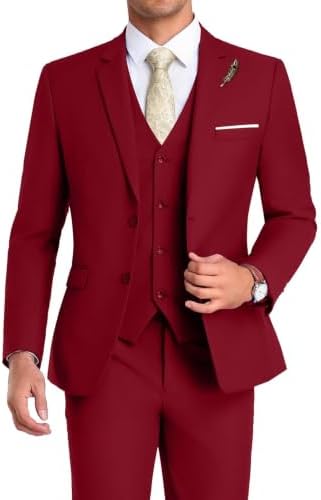 Men's Formal 3-piece Suit With An Elegant, Tailored Fit – A Stylish Suit Set For Weddings, Business, And Formal Occasions