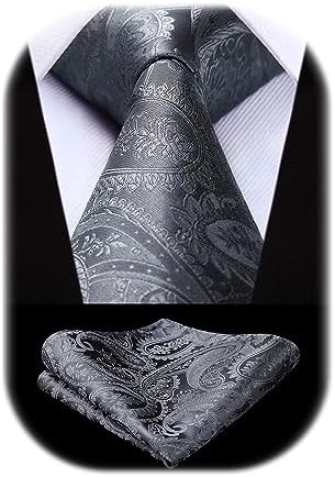 Men's Tie Set With A Paisley Jacquard Pattern – Elegant Formal Accessories For Weddings, Festive Events, And Special Occasions