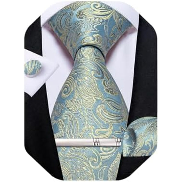 Men's Formal Paisley Tie – An Elegant Tie For Weddings, Parties, And Special Occasions