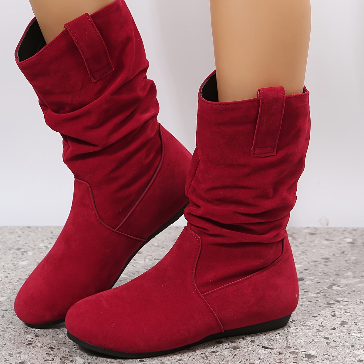 Eugenia - Warm and lined ankle boots in soft fabric