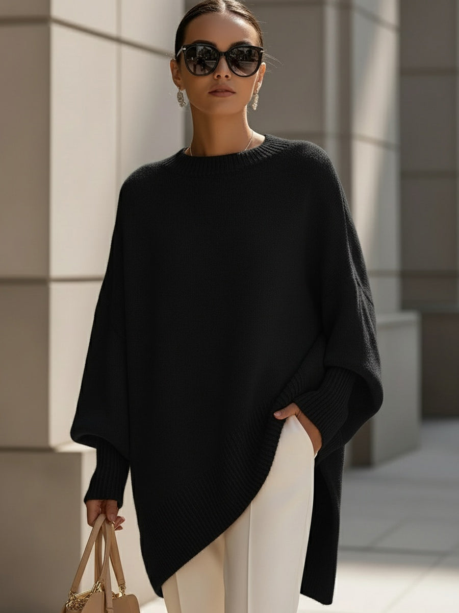 Women's Oversized Knit Sweater With A Relaxed Fit – A Warm And Versatile Knit For Fall, Winter, Everyday Wear, And Layered Looks