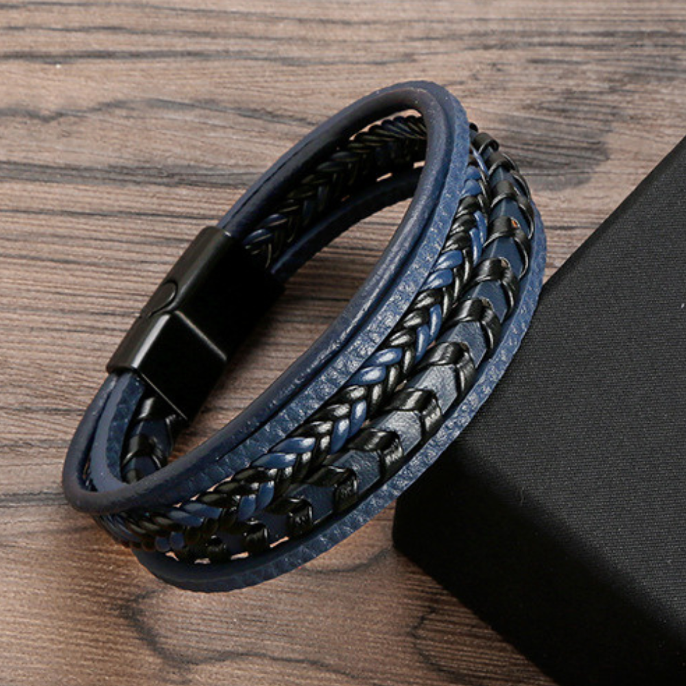 Ragnar Band - Leather Braided Viking Bracelet