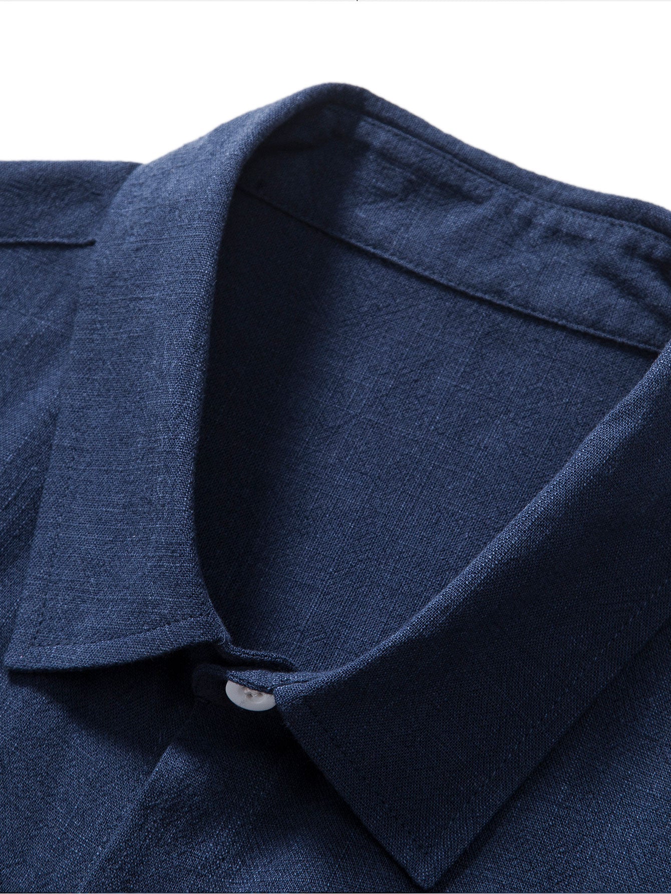Evan | Shirt in linen and viscose blend with buttons and straight linen pants