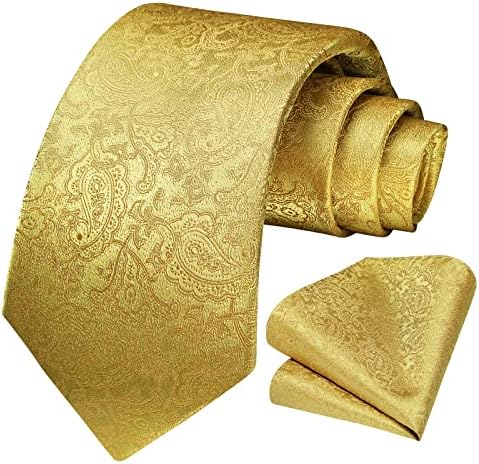 Men's Tie Set With A Paisley Jacquard Pattern – Elegant Formal Accessories For Weddings, Festive Events, And Special Occasions