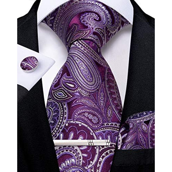 Men's Formal Paisley Tie – An Elegant Tie For Weddings, Parties, And Special Occasions