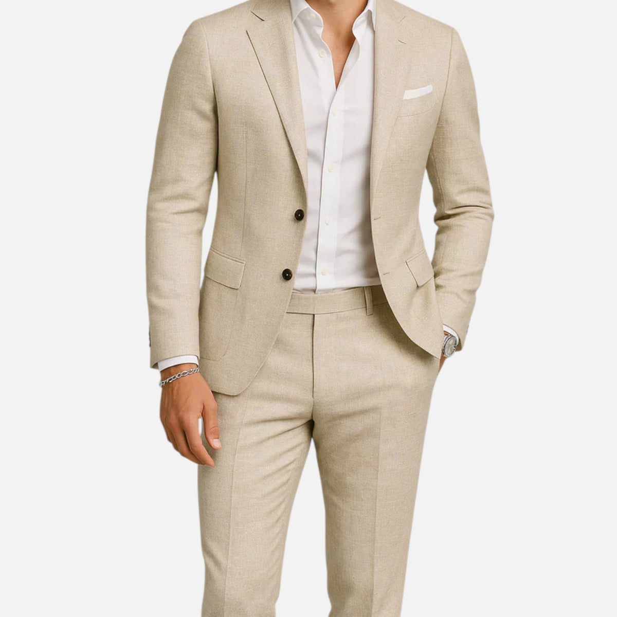 Men's Linen Suit - Classic Casual Elegance For Smart Summer And Occasion Wear