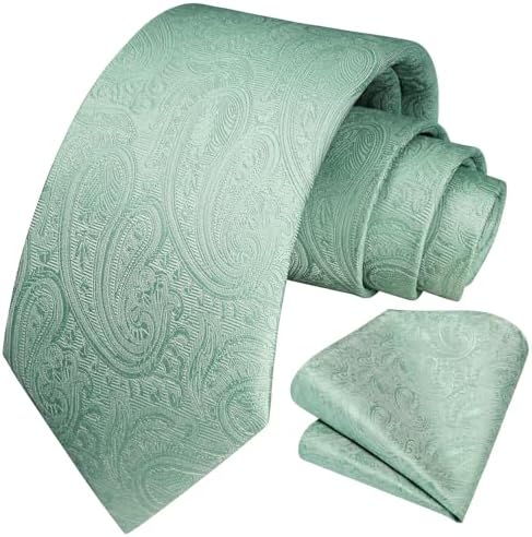 Men's Tie Set With A Paisley Jacquard Pattern – Elegant Formal Accessories For Weddings, Festive Events, And Special Occasions