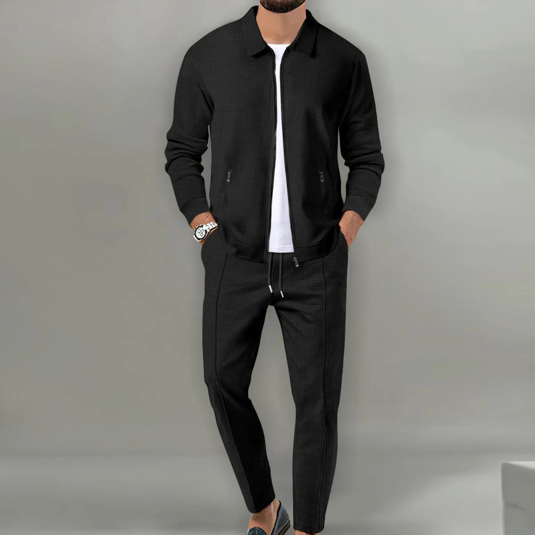 Men's Elegant Casual Suit With A Comfortable, Tailored Fit – A Versatile Suit Set For Work, Everyday Wear, And Smart Casual Style