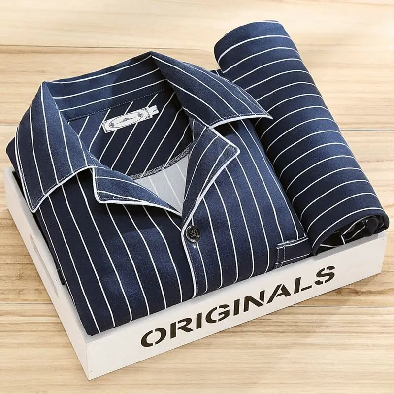 Men's Pajama Set With A Print And Breathable Design – Comfortable Sleepwear With A Button Closure For Home, Relaxation, And As A Gift