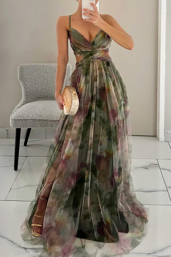 Lyra | Women Flowing Pleated Maxi Dress