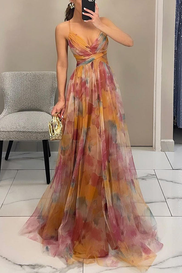 Lyra | Women Flowing Pleated Maxi Dress