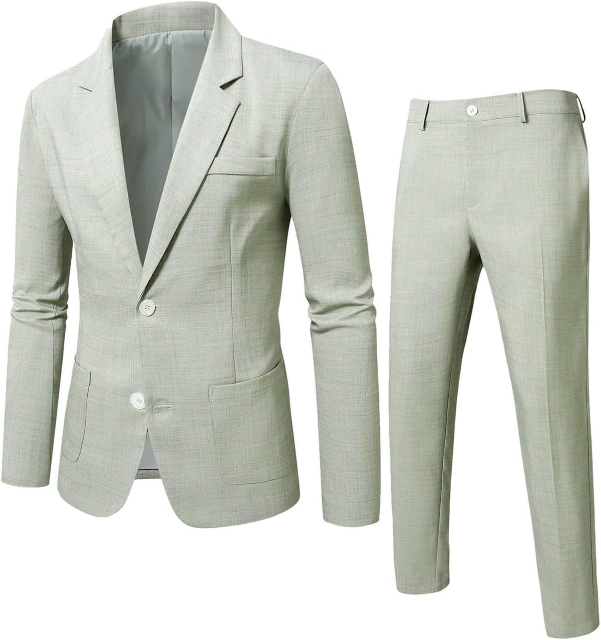 Men's Lightweight Two-piece Suit With An Elegant, Tailored Fit – A Stylish Suit Set For Weddings, Business, And Formal Occasions