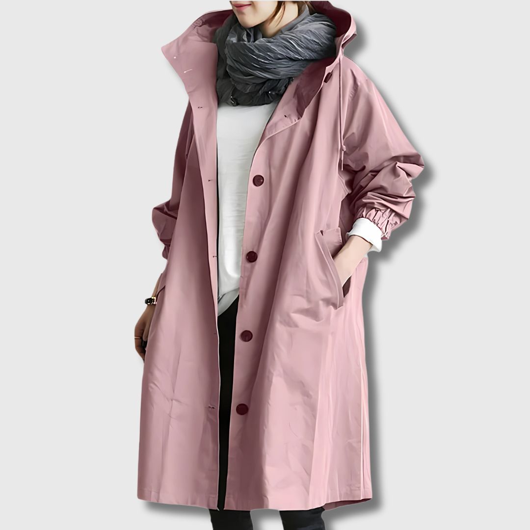 Amelia – Elegant Oversized Trench Coat for Women