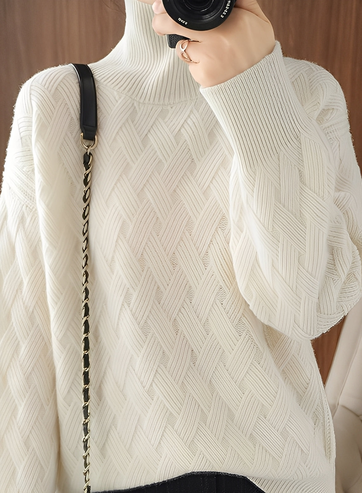 Franca - Women's Turtleneck Jumper in Elegant Style