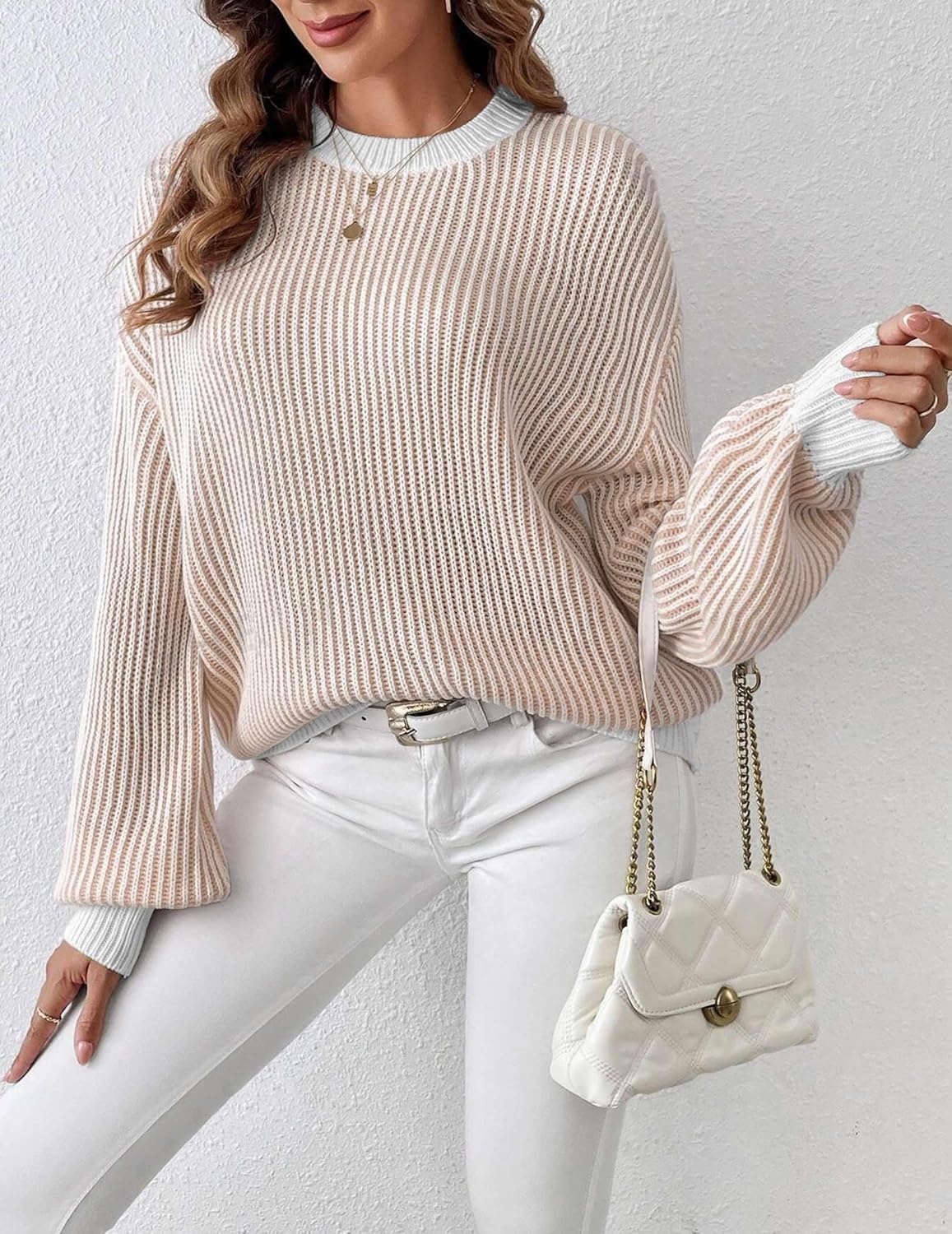 Palora – Women's Long Sleeve Colour Block Sweater