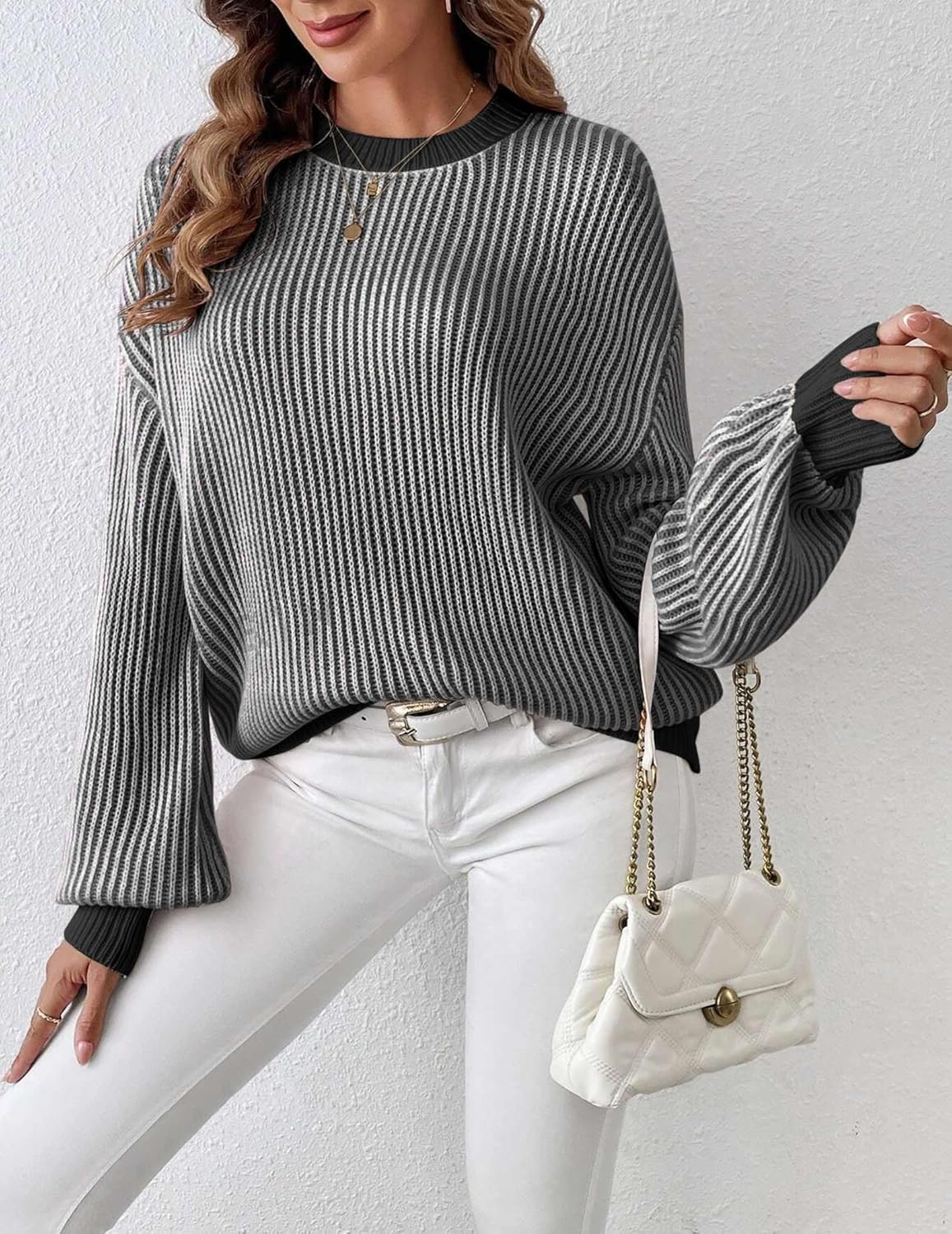 Palora – Women's Long Sleeve Colour Block Sweater