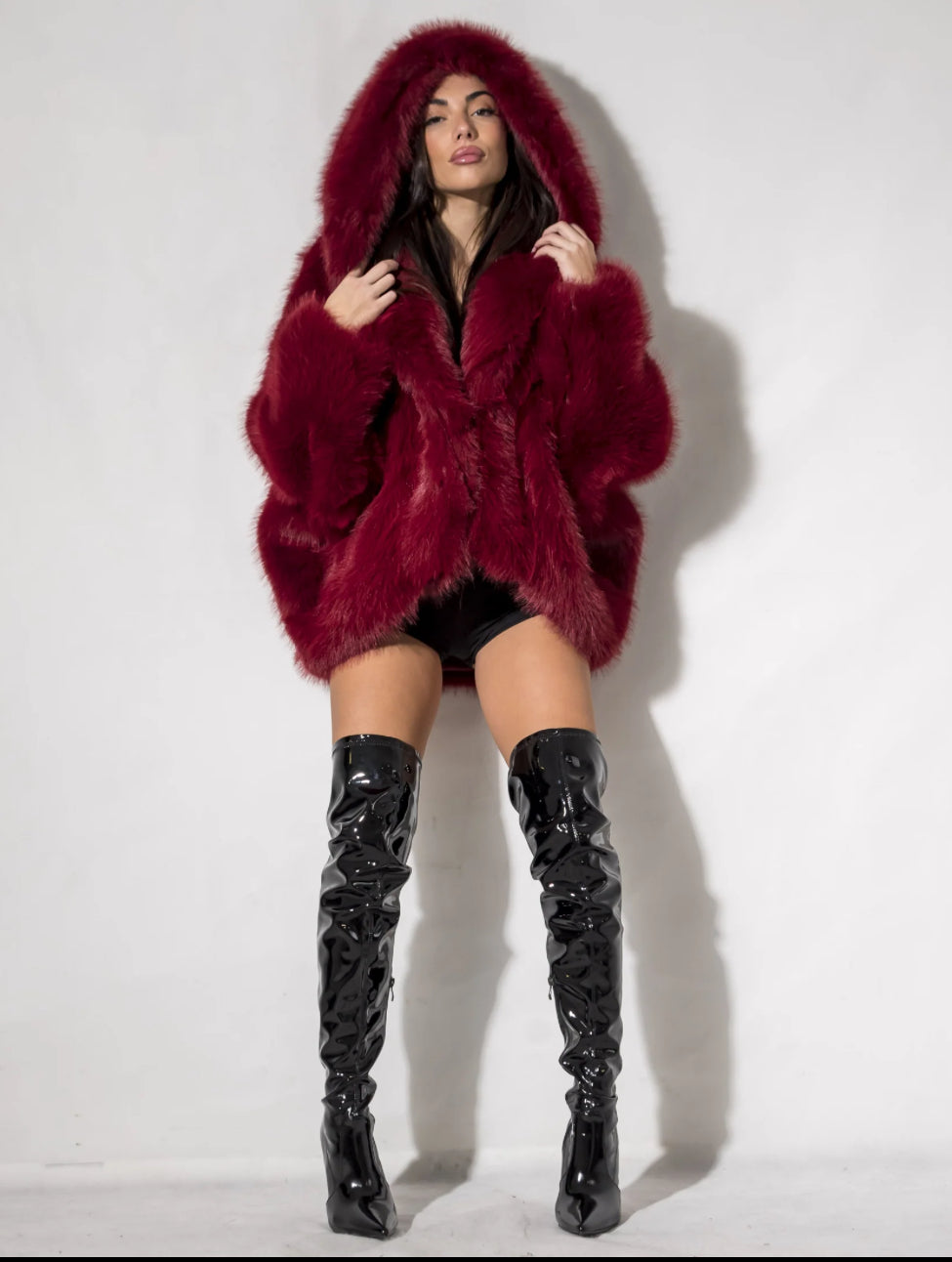 Verna – Luxurious Soft Fur Women's Hooded Coat