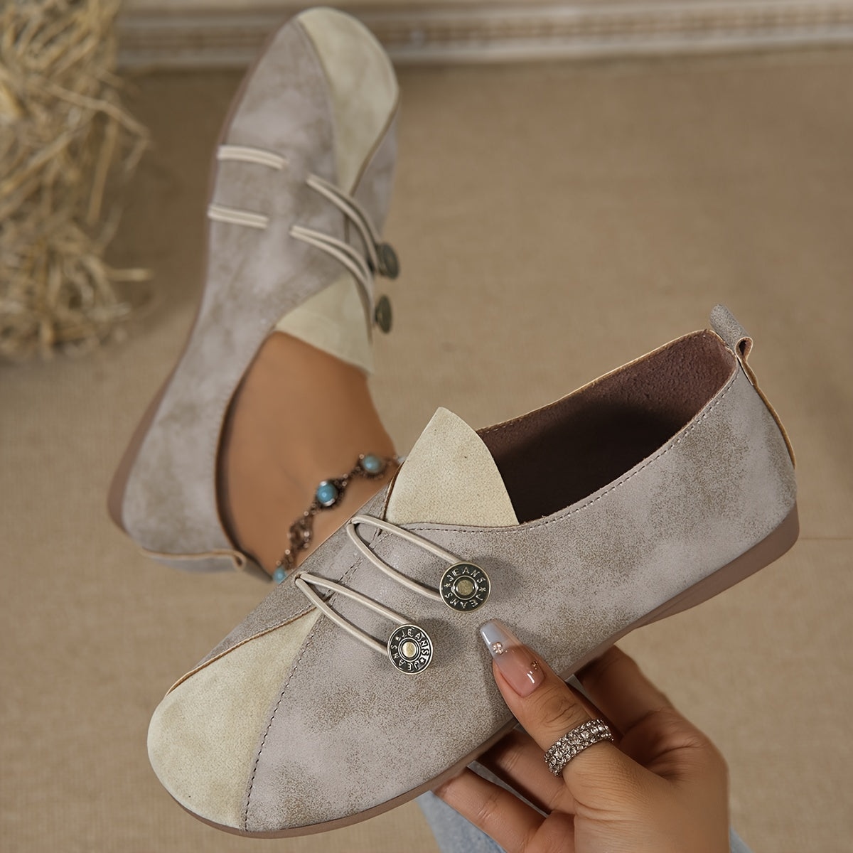 Tessa | Vintage Comfortable Ballet Flats