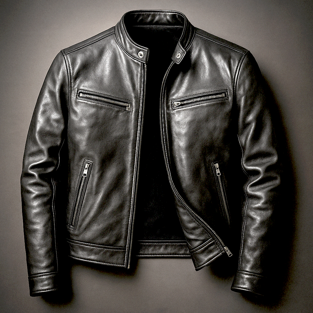 Men's Vintage Leather Jacket - Timeless Classic Style for Everyday Wear