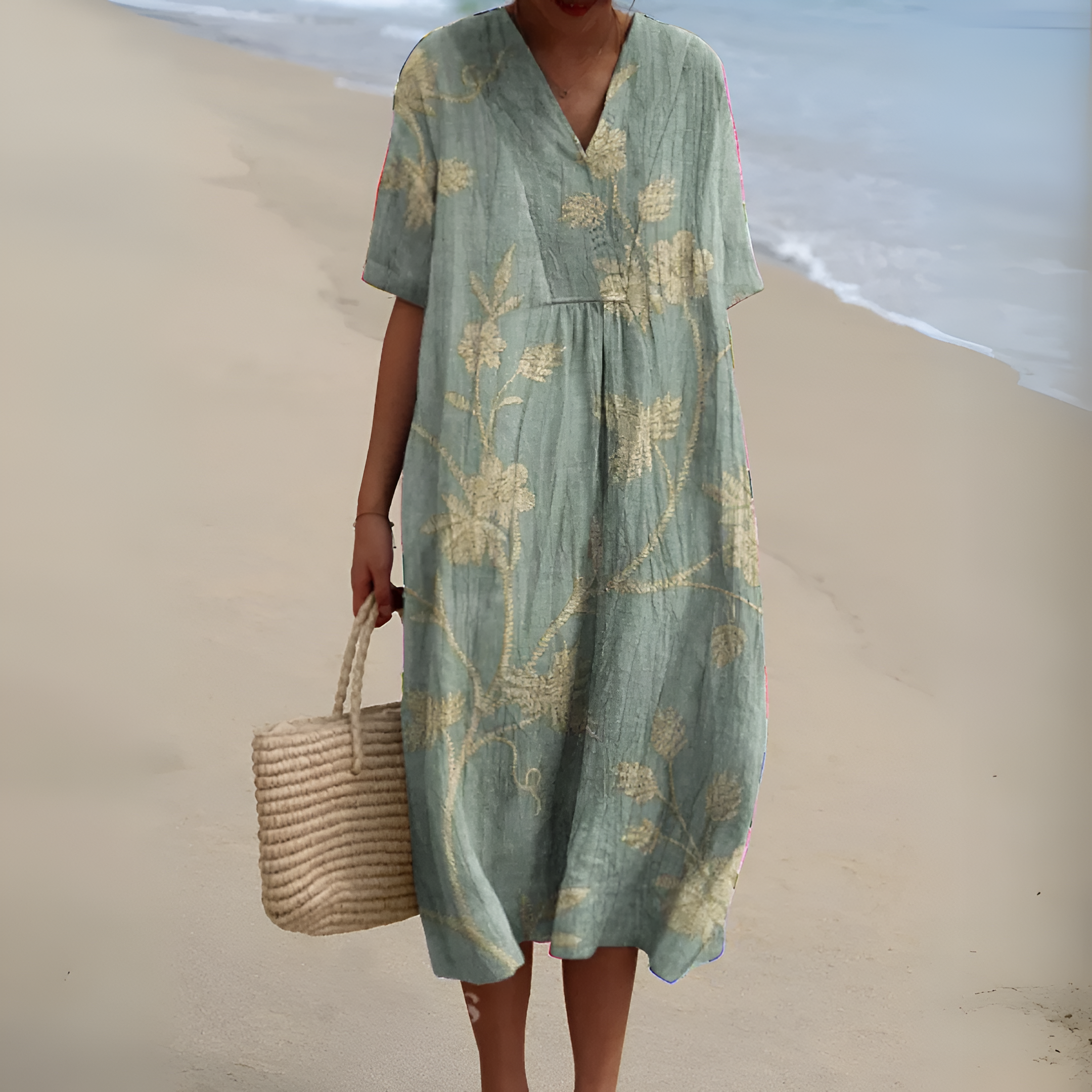 Elizabeth | Elegant Floral Midi Dress