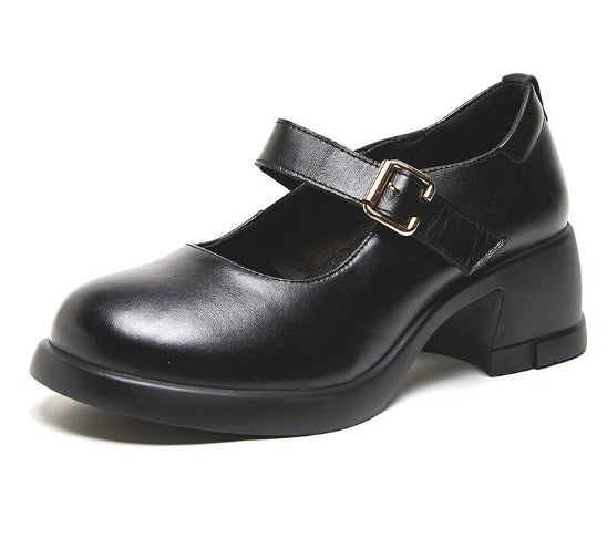 Lilly™| Agnes Leather Mary Janes