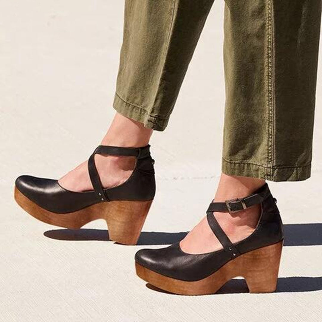 Luna | Women Closed Toe Platform Wedge Heels