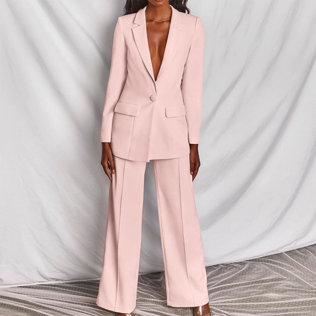 Dionisia – Elegant Women's Suit with Blazer and Trousers