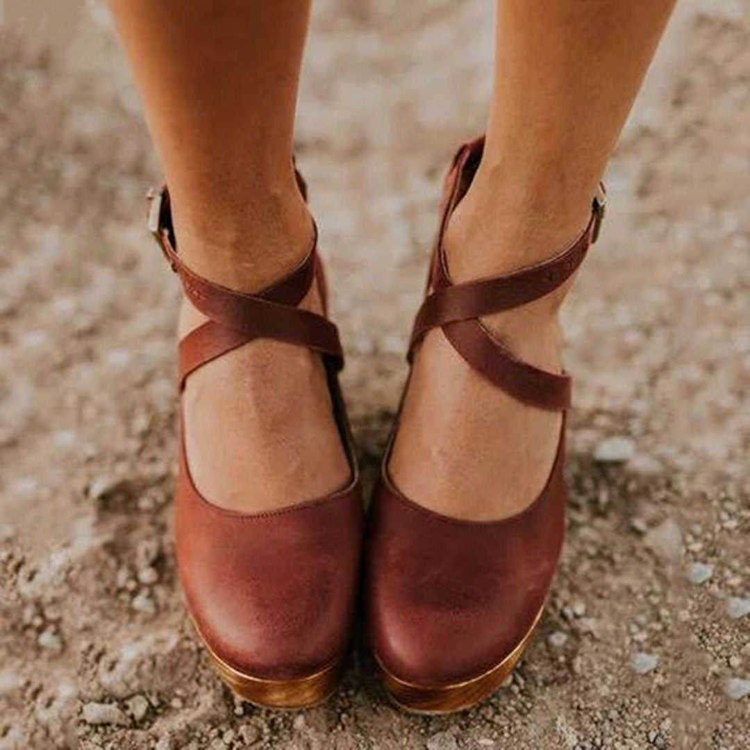 Luna | Women Closed Toe Platform Wedge Heels