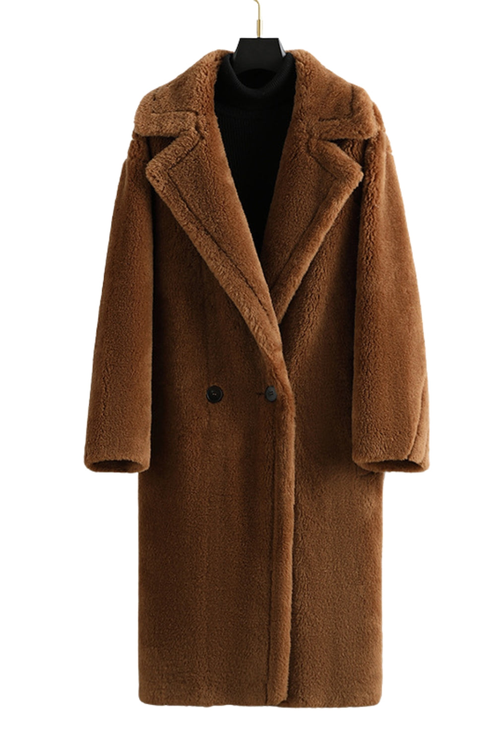 Fiorella - Long teddy-effect coat, sophisticated style and winter comfort