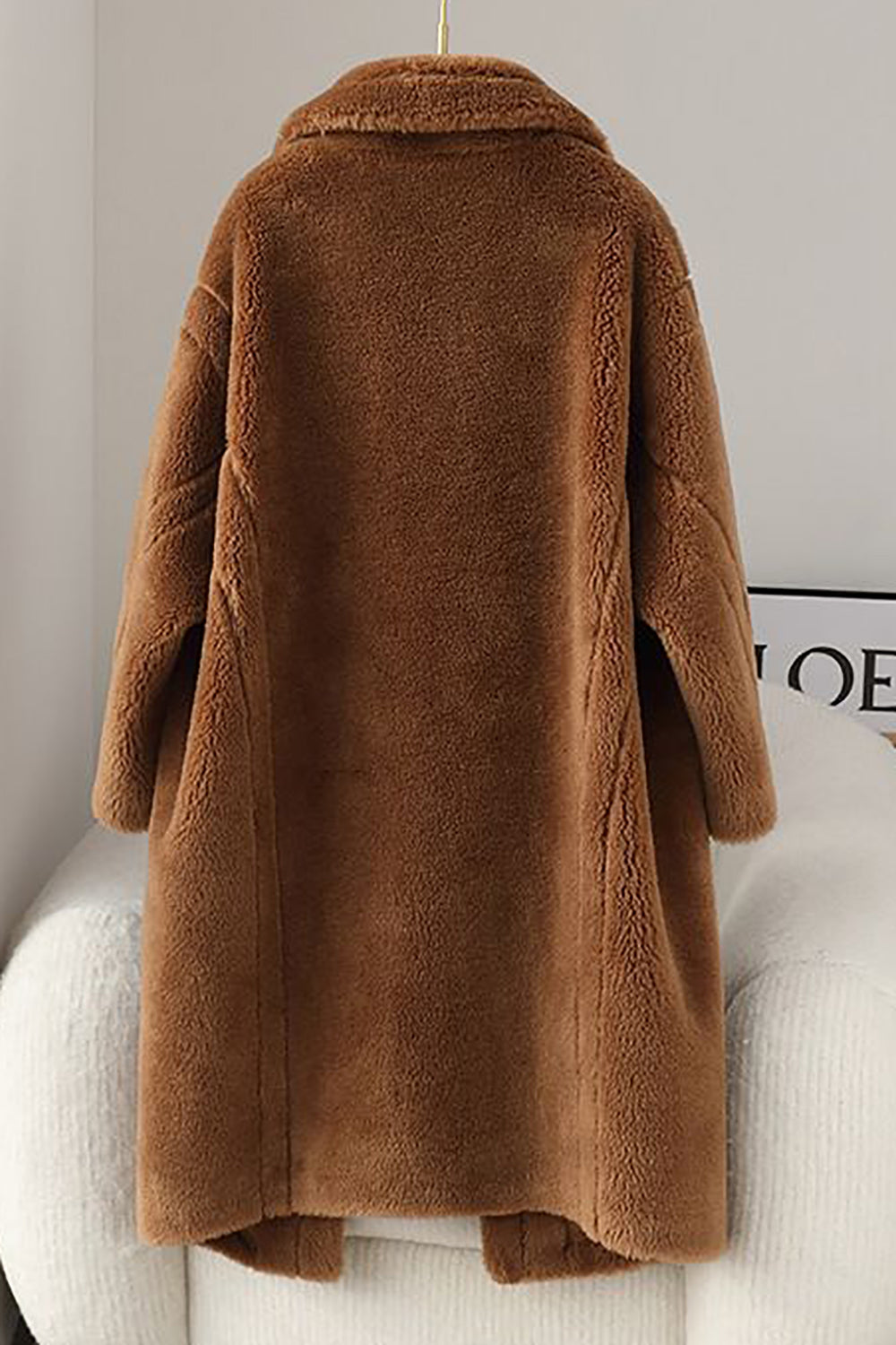 Fiorella - Long teddy-effect coat, sophisticated style and winter comfort