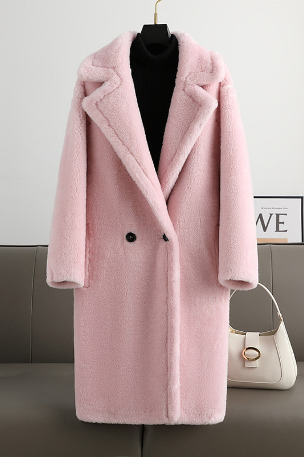Fiorella - Long teddy-effect coat, sophisticated style and winter comfort