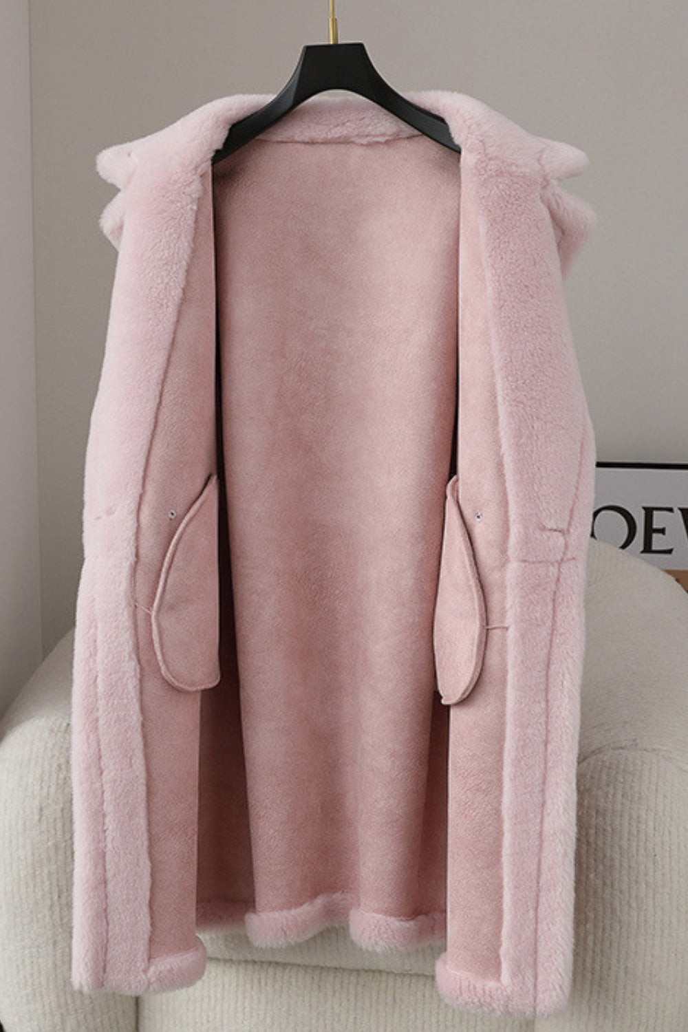 Fiorella - Long teddy-effect coat, sophisticated style and winter comfort