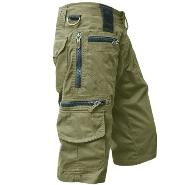 Men's Cargo Shorts - Multi-pocket Utility Design With ZIP Fastening For Outdoor Summer Wear