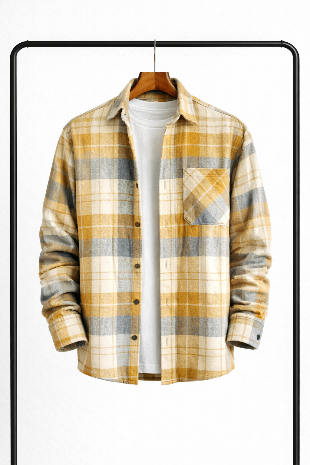 Men's Classic Checkered Overshirt – A Warm And Versatile Shirt Jacket For Fall, Everyday Wear, And Layering