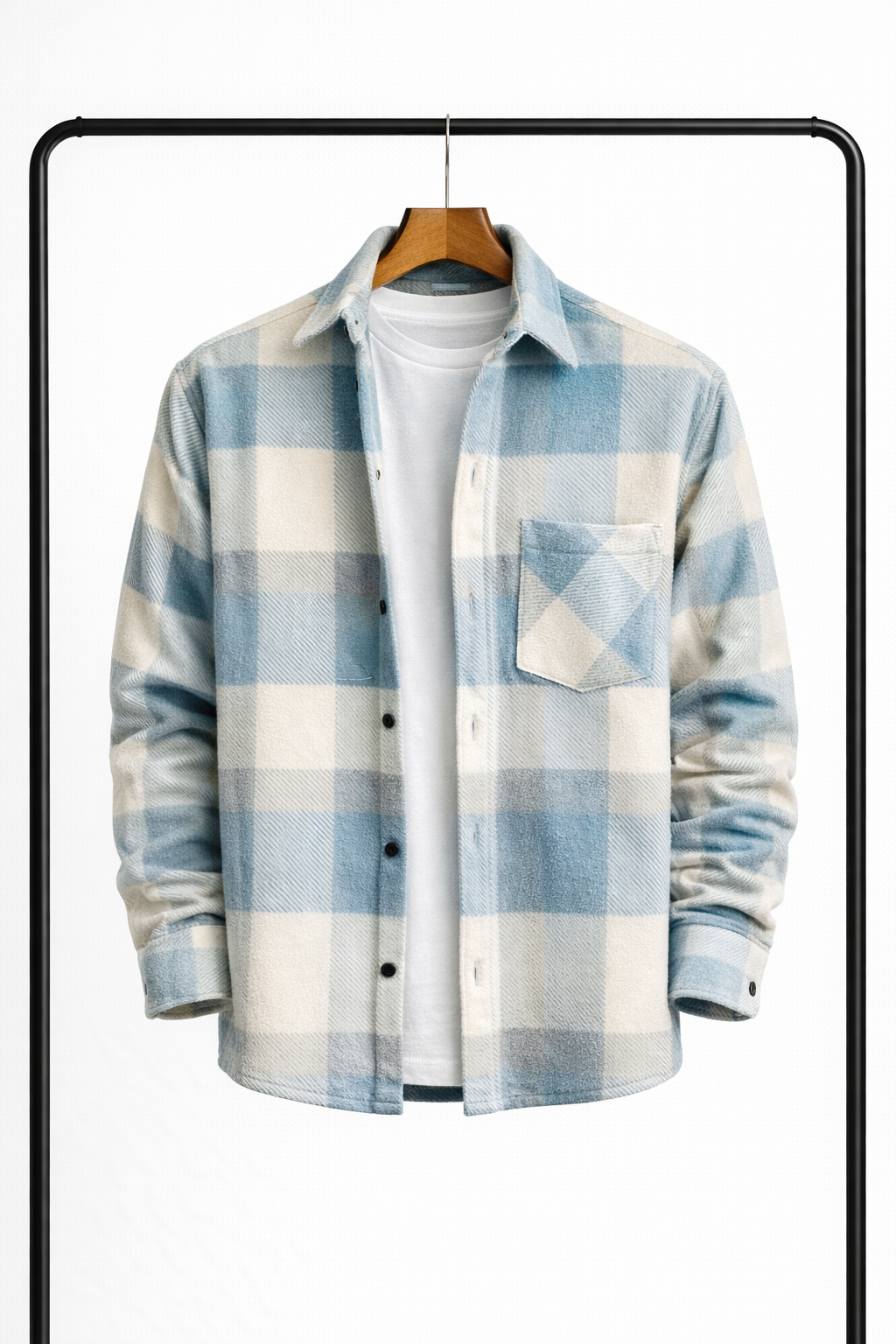 Men's Classic Checkered Overshirt – A Warm And Versatile Shirt Jacket For Fall, Everyday Wear, And Layering