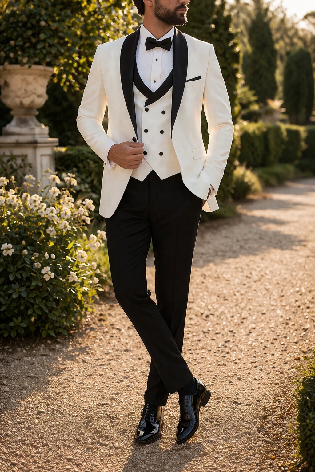 Men's Three-piece Tuxedo Suit - Shawl Lapel Wedding Formalwear For Special Occasions