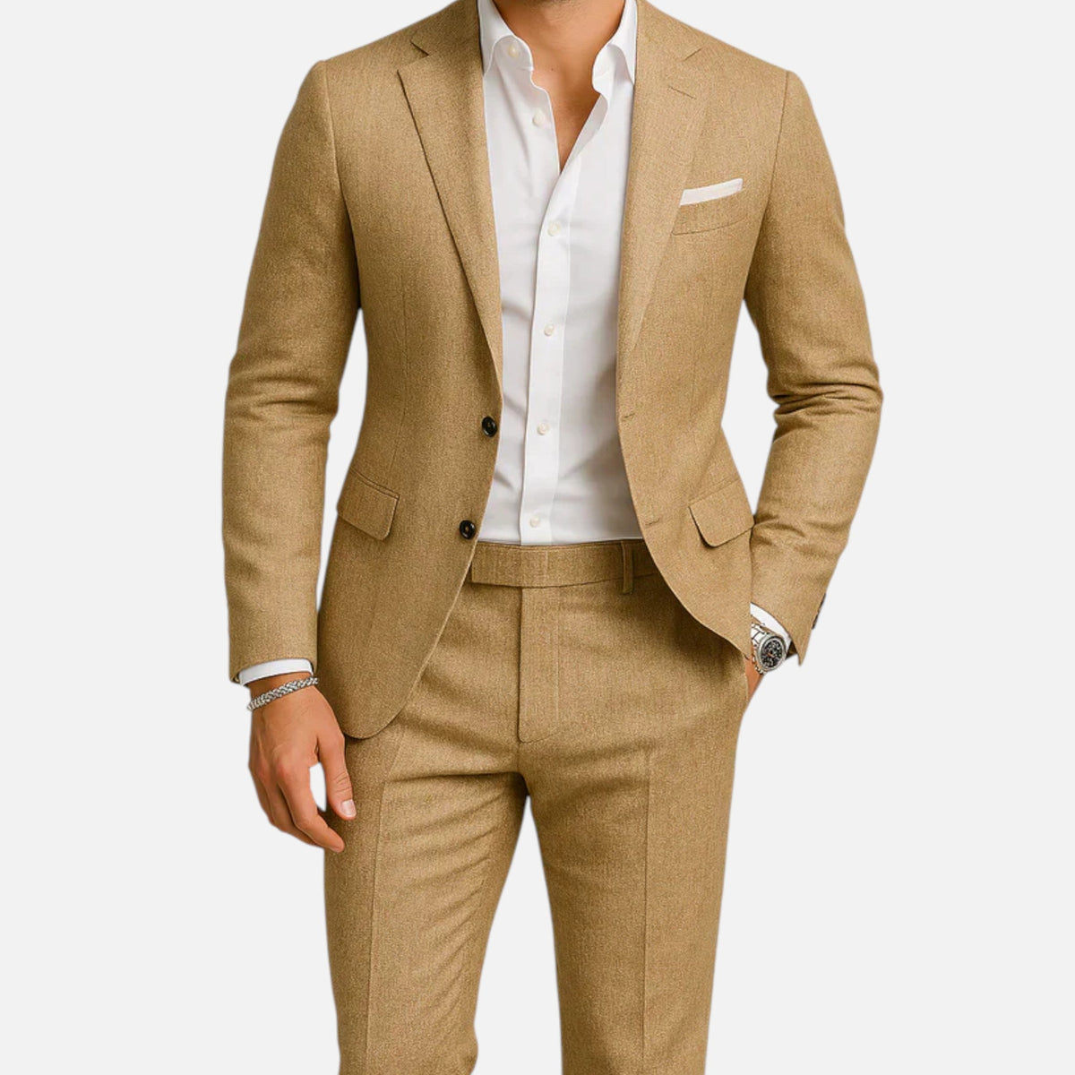 Men's Linen Suit - Classic Casual Elegance For Smart Summer And Occasion Wear
