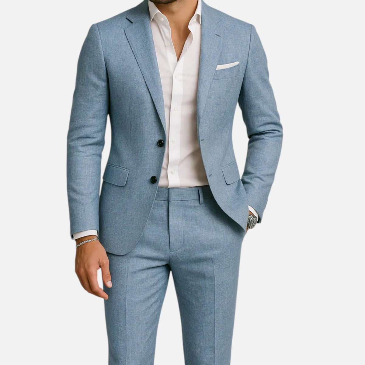 Men's Linen Suit - Classic Casual Elegance For Smart Summer And Occasion Wear