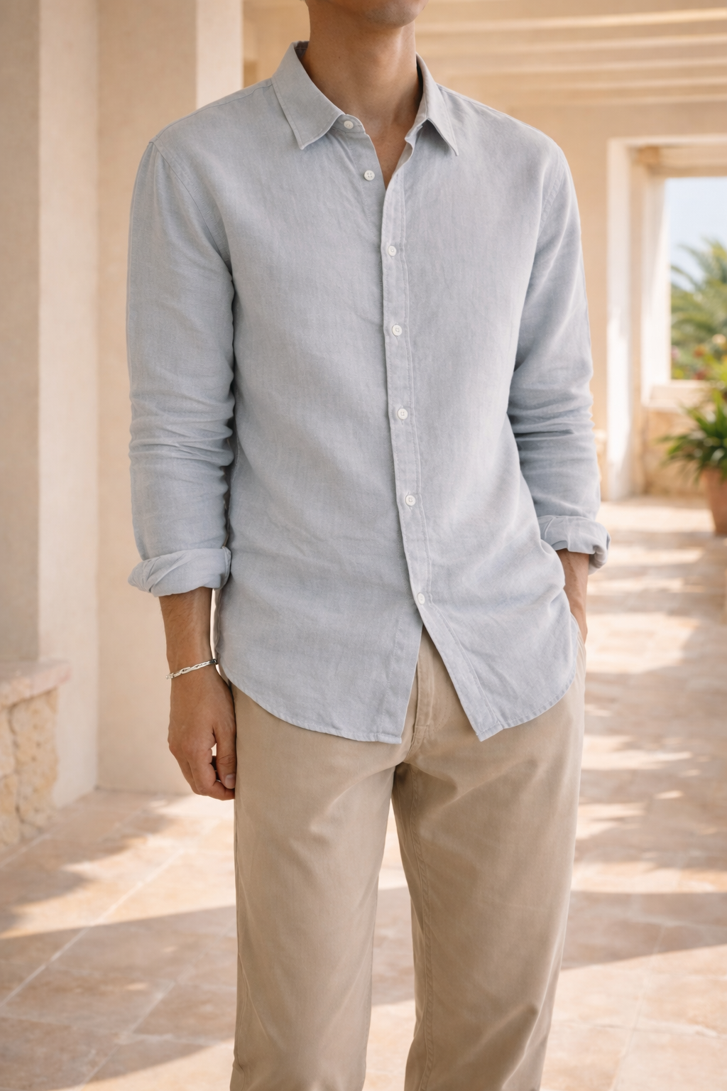 Men's Linen Shirt With Button Closure And A Relaxed Fit – A Lightweight Shirt For Summer, Everyday Wear, Vacations, And Smart-casual Style
