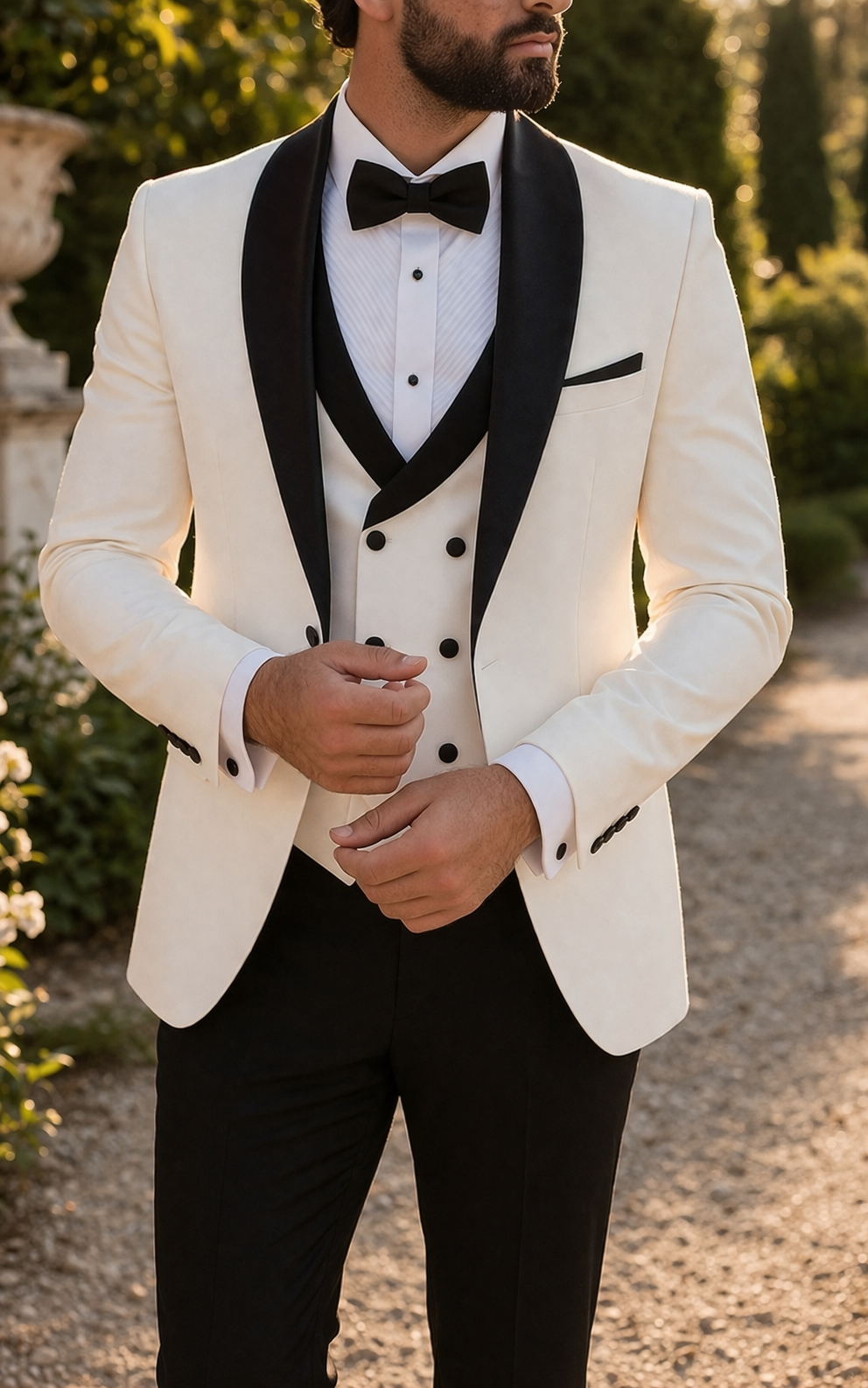 Men's Three-piece Tuxedo Suit - Shawl Lapel Wedding Formalwear For Special Occasions