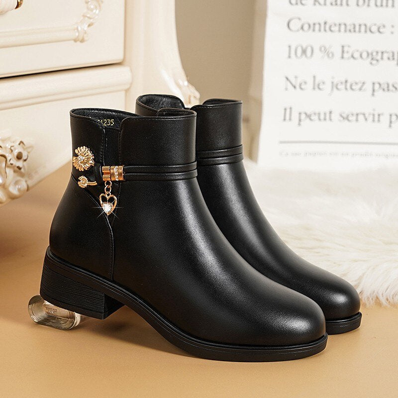 Clio – Women's Warm and Elegant Winter Ankle Boots