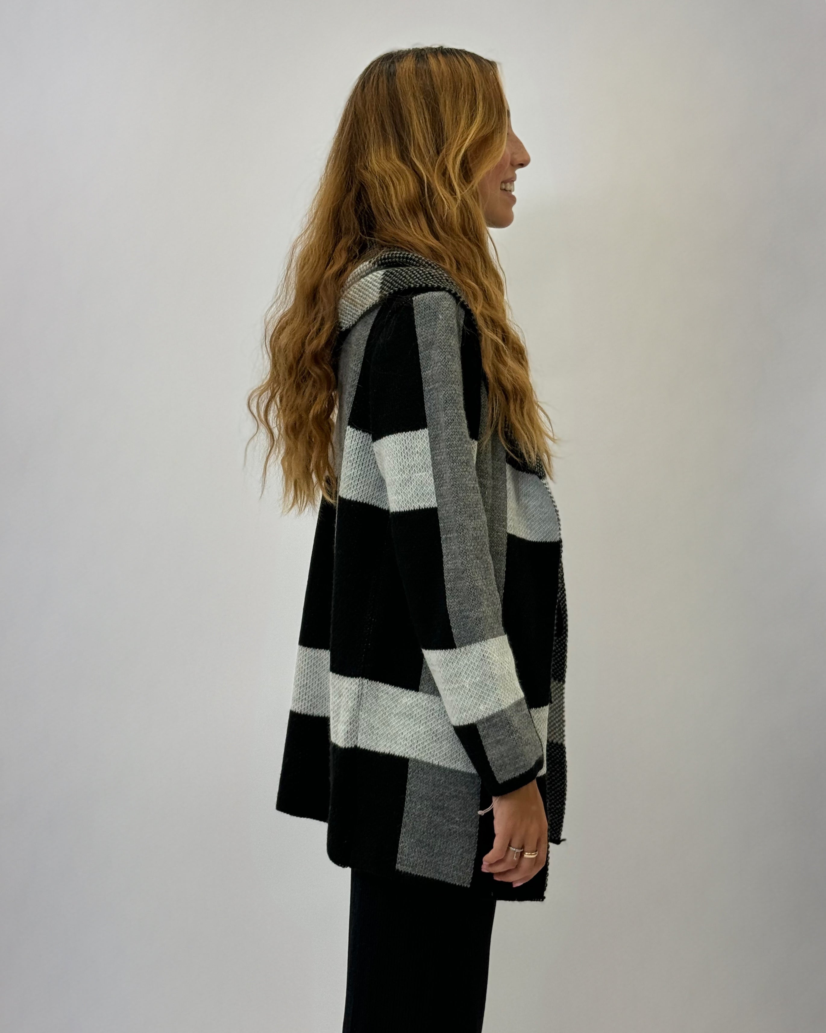 Jolanda - Women's Long Cardigan with Hood