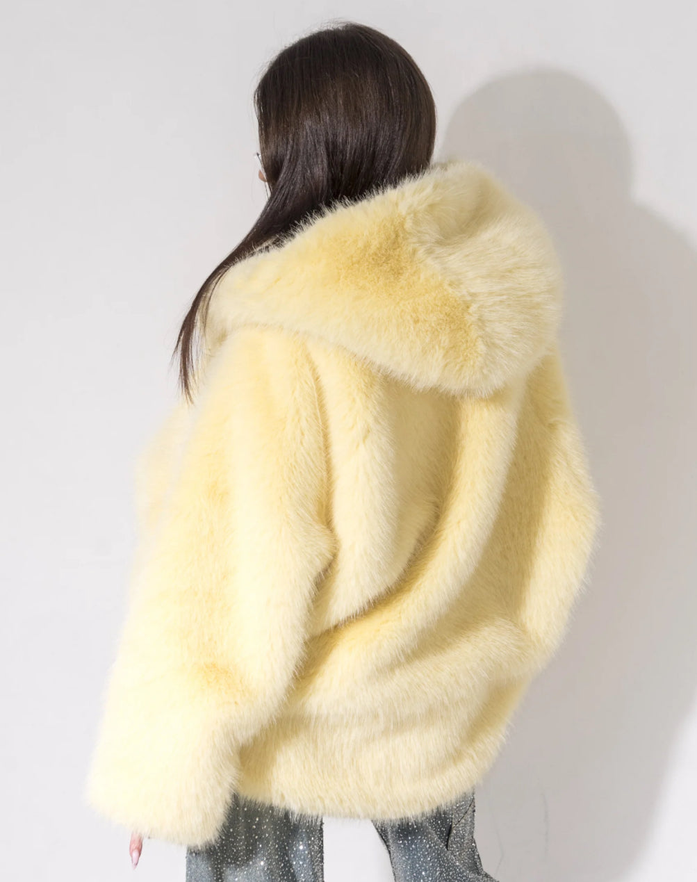 Verna – Luxurious Soft Fur Women's Hooded Coat