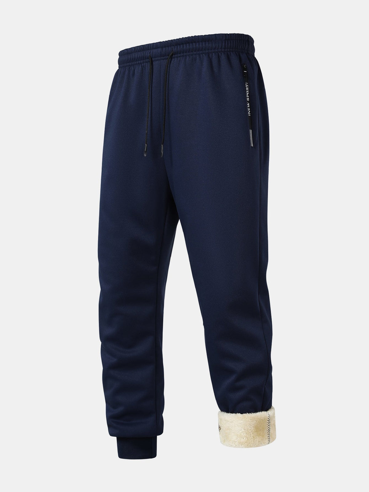 Men's Teddy-lined Tracksuit With Hood, Zip-up Jacket, And Joggers – A Warm Outfit For Winter, Travel, Everyday Wear, And Leisure