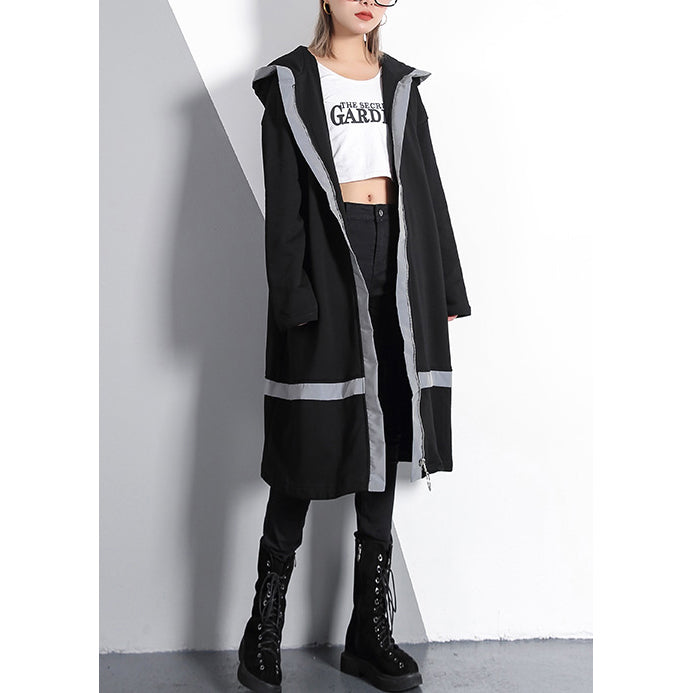 Viviana – Long Jacket with Contrast Hood