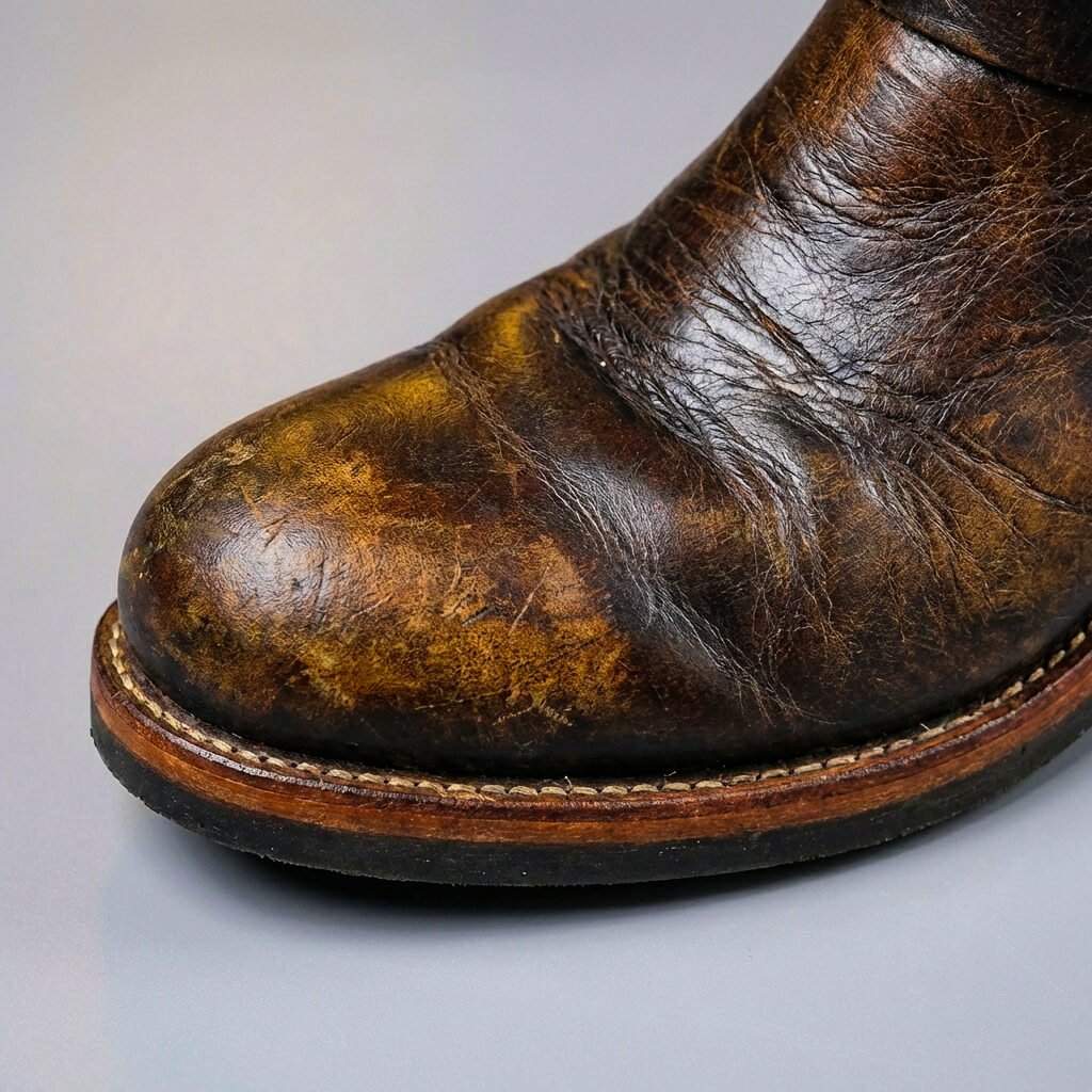 Men's Genuine Leather Boots With Buckles – Mid-calf Engineer Boots For Fall, Winter, Everyday Wear, And Leisure