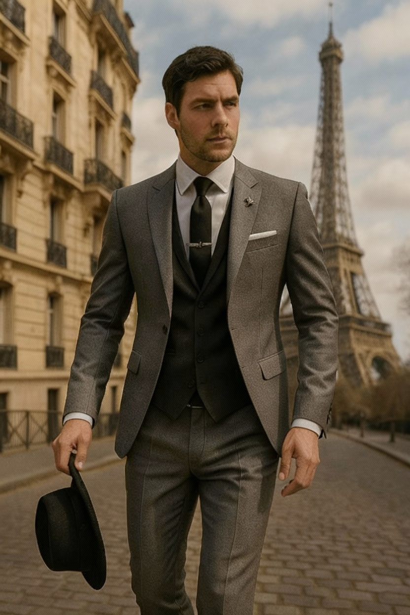 Lucian | Men Slim Tailored Three Piece Formal Suit